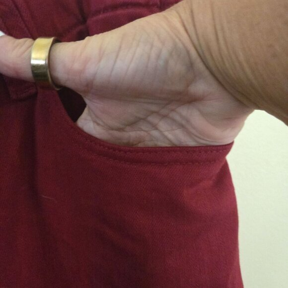 Judy Blue Pull On Double Cuff Joggers Pants Scarlet Stretch Transition Size 14W - Picture 9 of 12